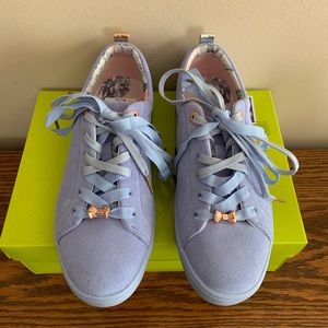 NWT Ted Baker Purple Lilac Sneakers Shoes 7.5